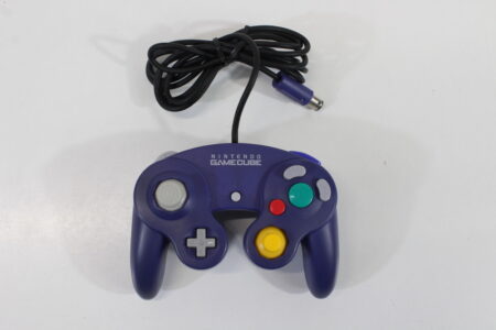 Official Nintendo Gamecube Controller Indigo Purple Discolored GC (B)