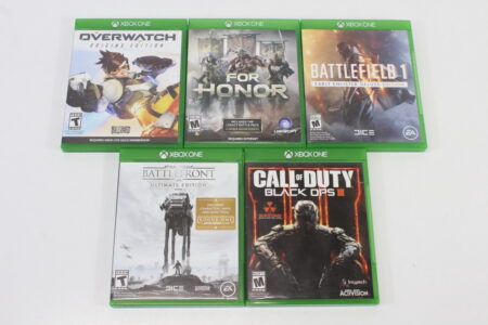 Lot of 5 Call of Duty Black Ops III For Honor Battlefield 1 Star Wars Battlefront Overwatch Origins (B) XBOX One US Version Region Free