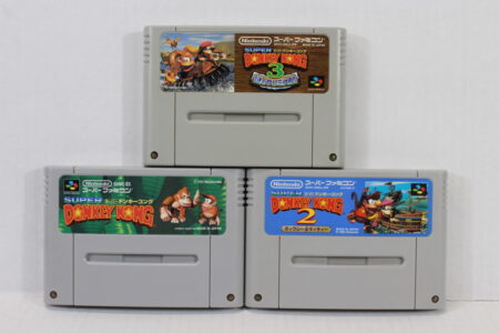 Lot of 3 Super Donkey Kong Country 1 2 3 (B) Nintendo Super Famicom SFC