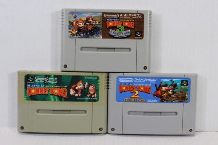 Lot of 3 Super Donkey Kong Country 1 2 3 (C) Nintendo Super Famicom SFC