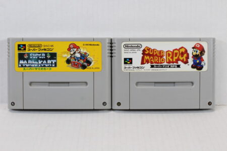 Lot of 2 Super Mario Kart & RPG (B) Nintendo Super Famicom SFC