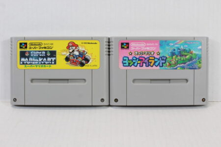 Lot of 2 Super Mario Kart & Yoshi's Island (B) Nintendo Super Famicom SFC