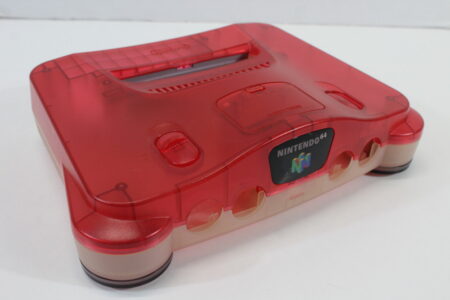Nintendo 64 Toys R' Us Limited Clear Tropical Red x Clear Console