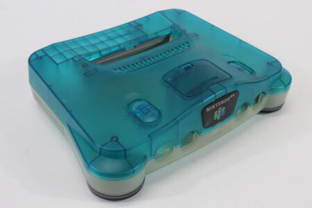 Nintendo 64 Toys R' Us Limited Clear Blue x Clear Console OEM Replacement Shell (C Cosmetic Damage) Nintendo 64 N64