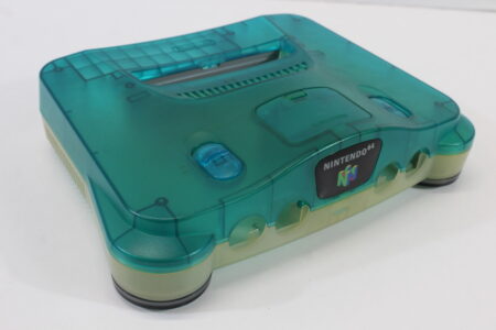 Nintendo 64 Toys R' Us Limited Clear Blue x Clear Console OEM Replacement Shell (C Discolored Cosmetic Damage) Nintendo 64 N64