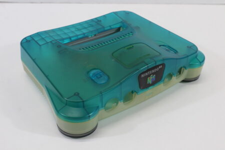 Nintendo 64 Toys R' Us Limited Clear Blue x Clear Console OEM Replacement Shell (C Discolored Cosmetic Damage) Nintendo 64 N64