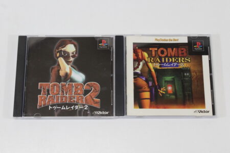 Lot of 2 Tomb Raiders 1 & Raider 2 CIB (B) SONY PlayStation 1 PS1