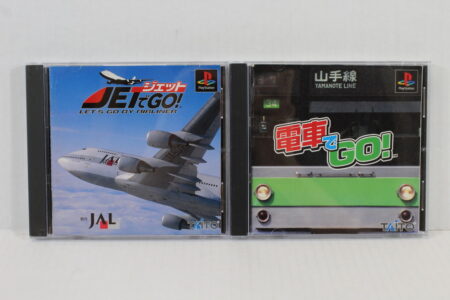 Lot of 2 Densha & Jet De GO Densya CIB (B) SONY PlayStation 1 PS1