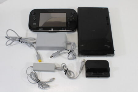 Nintendo Wii U Black Console 32GB WUP-101(01) Gamepad WUP-010 Charger WUP-011(JPN) AC Adapter WUP-002(JPN) Gamepad Stand WUP-014 (B) Nintendo Wii U