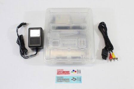 Super Famicom Console Transparent Crystal Clear White AC AV NTSC-J / NTSC-U/C Red LED (A) Super Nintendo SNES Super Famicom SFC