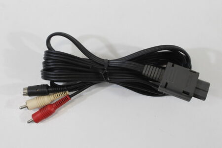 Official Nintendo S-Video Cable OEM Gray Plug for Super Famicom / Nintendo 64 / GameCube SFC (B)