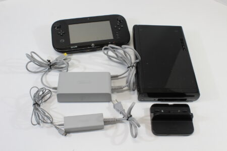 Nintendo Wii U Black Console 32GB WUP-101(01) Gamepad WUP-010 Charger WUP-011(JPN) AC Adapter WUP-002(JPN) Gamepad Stand WUP-014(B) Nintendo Wii U