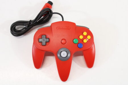 Official Nintendo 64 Controller Red 10/10 Tight Stick N64 (B)