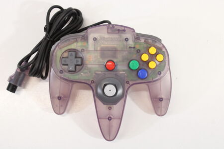 Official Nintendo 64 Controller Atomic Purple 10/10 Tight Stick N64 (B) Slightly Faded