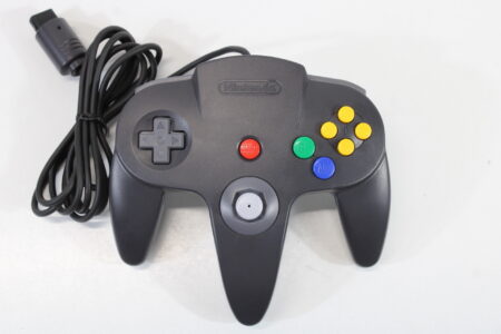 Official Nintendo 64 Controller Black x Gray 8/10 Tight Stick (B) Nintendo 64 N64