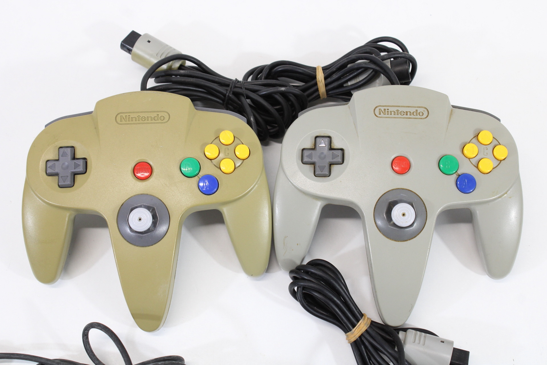 Lot of 4 Official Nintendo 64 Controller Loose Stick (UNTESTED AS IS) N64