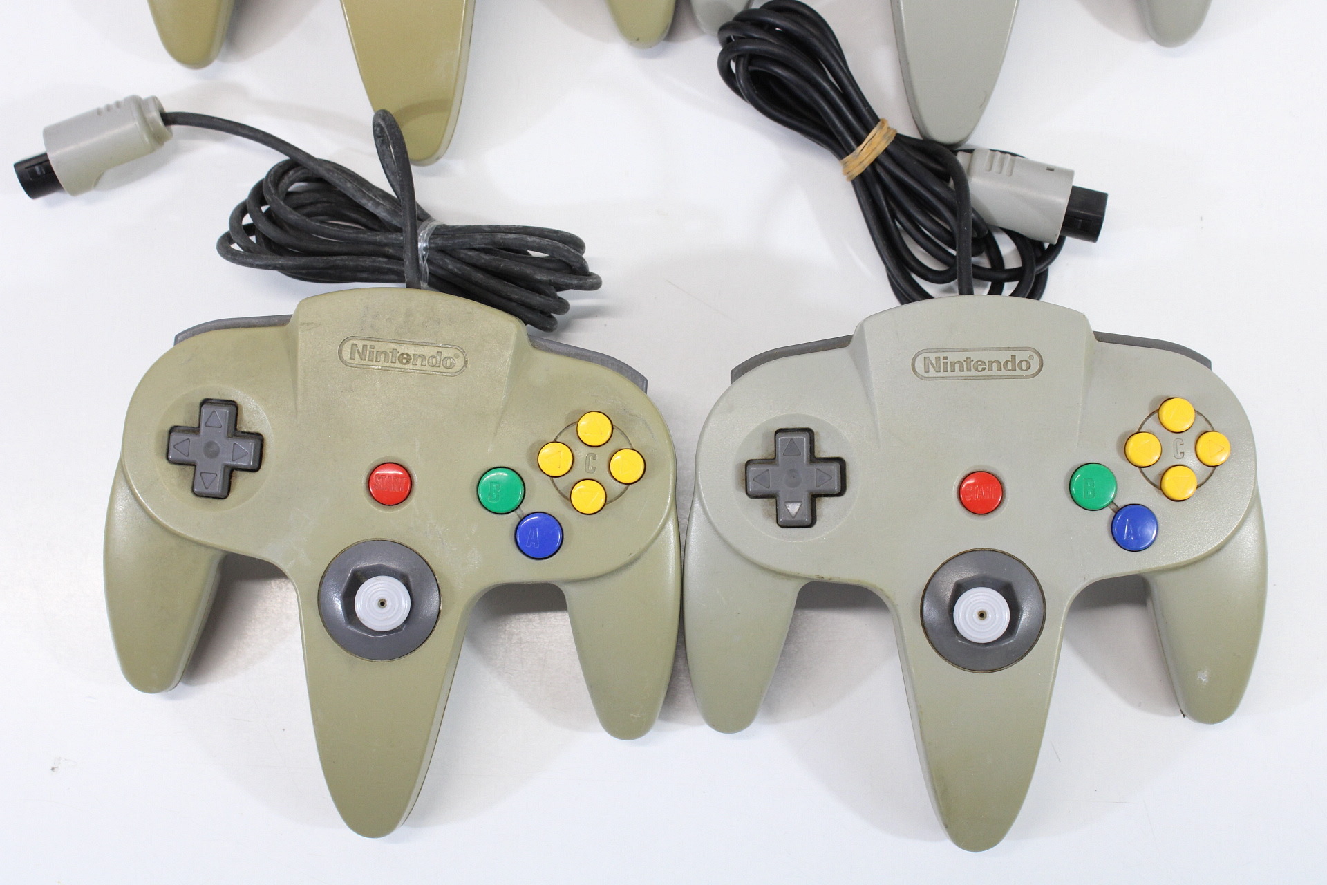 Lot of 4 Official Nintendo 64 Controller Loose Stick (UNTESTED AS IS) N64