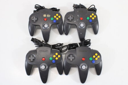 Lot of 4 Official Nintendo 64 Controller Loose Stick (UNTESTED AS IS) N64