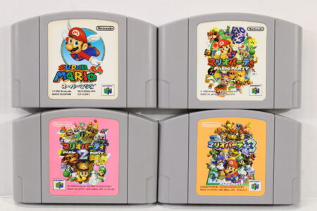 Lot of 4 Super Mario 64 Mario Party 1 2 3 (B) Nintendo 64 N64