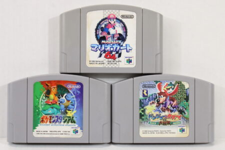Lot of 3 Mario Kart 64 Pokemon Stadium Banja Kazooie (C Cosmetic Wear) Nintendo 64 N64