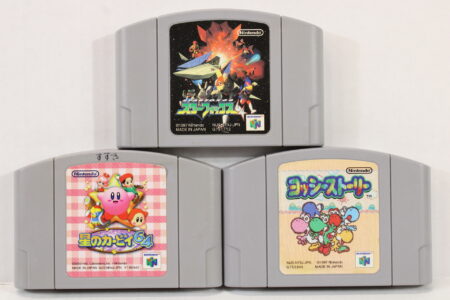 Lot of 3 Star Fox 64 Kirby Crystal Shards Yoshi's Story (C Cosmetic Wear) Nintendo 64 N64