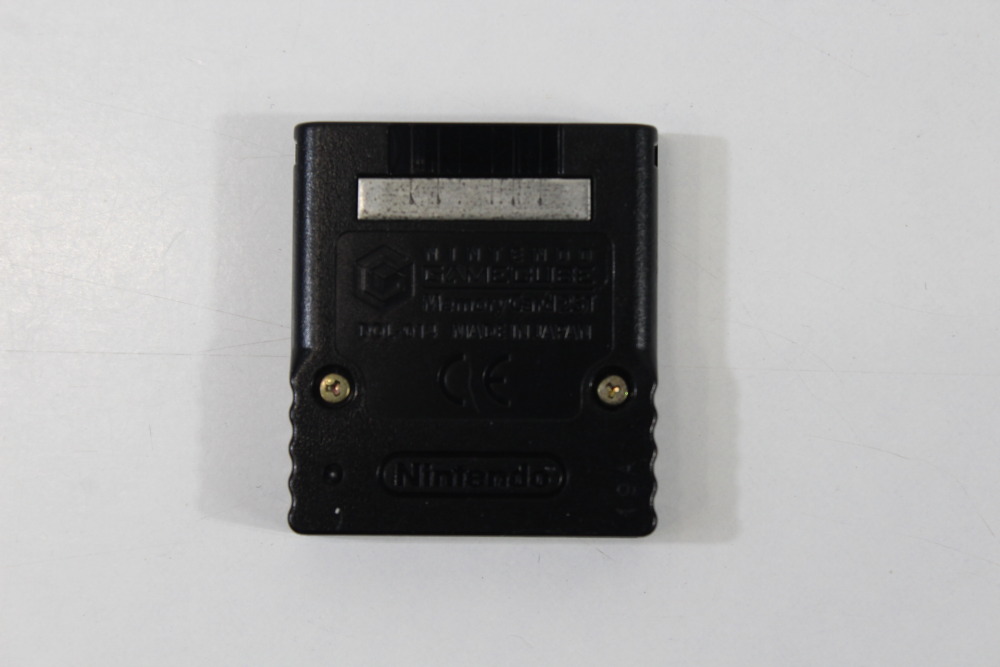 Official Nintendo GameCube Black Memory Card 251 Blocks OEM DOL-014 (A)