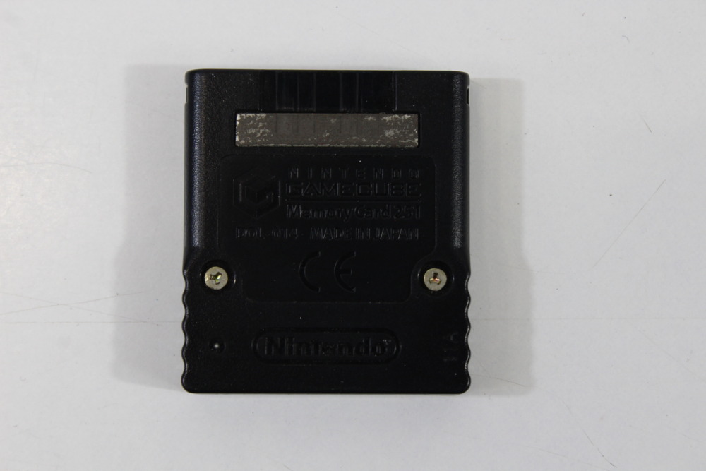 Official Nintendo GameCube Black Memory Card 251 Blocks OEM DOL-014 (B)