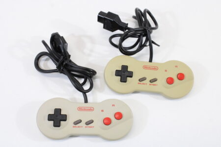 Lot of 2 Famicom Dogbone Controller HVC-102 (C) Nintendo Famicom FC NES