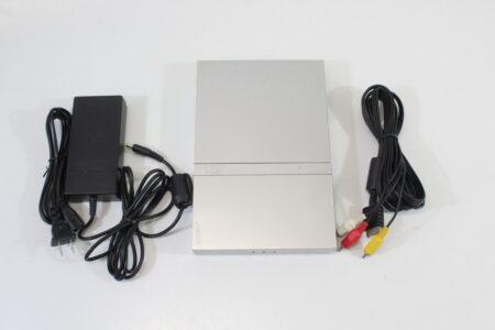 PS2 SCPH-75000 Slim Silver Console & AV Cable AC Adapter (B) SONY PlayStation 2 PS2