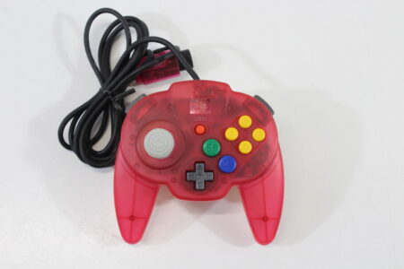Hori Pad Mini Nintendo 64 Controller Clear Tropical Red N64 (B)