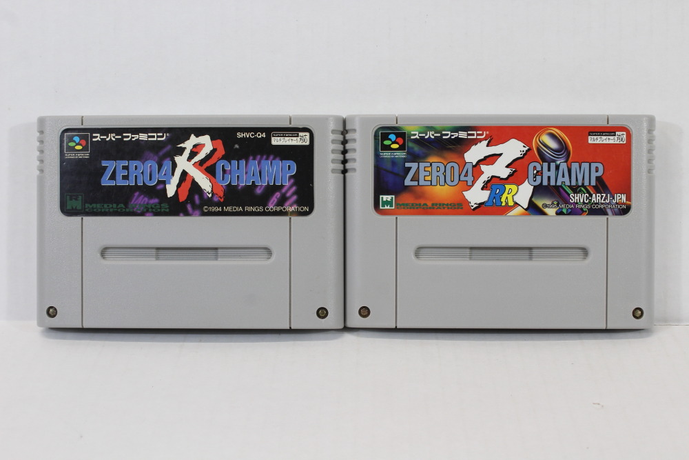 Lot of 2 ZERO4 CHAMP RR & RR Z (B) Nintendo Super Famicom SFC