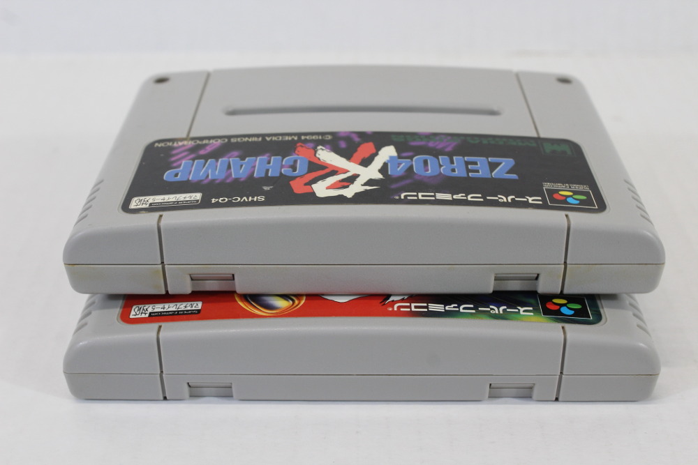 Lot of 2 ZERO4 CHAMP RR & RR Z (B) Nintendo Super Famicom SFC