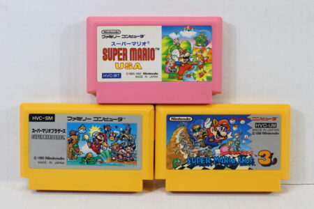 Lot of 3 Super Mario Bros 1 2 USA 3 (B) Nintendo Famicom FC