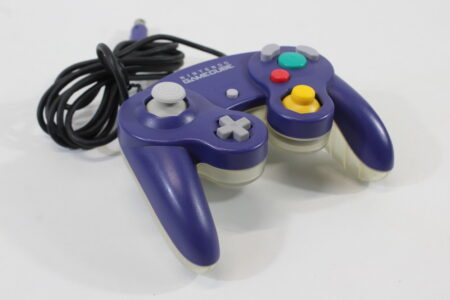 Official Nintendo Gamecube Controller Indigo Purple x Clear (A New Stick) Nintendo GameCube GC