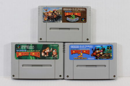 Lot of 3 Super Donkey Kong Country 1 2 3 (A) Nintendo Super Famicom SFC