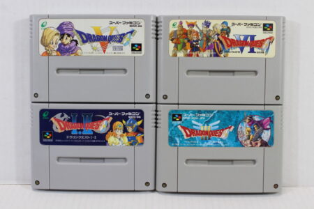 Lot of 4 Dragon Quest 1 2 3 5 6 I II III V VI (B) Nintendo Super Famicom SFC
