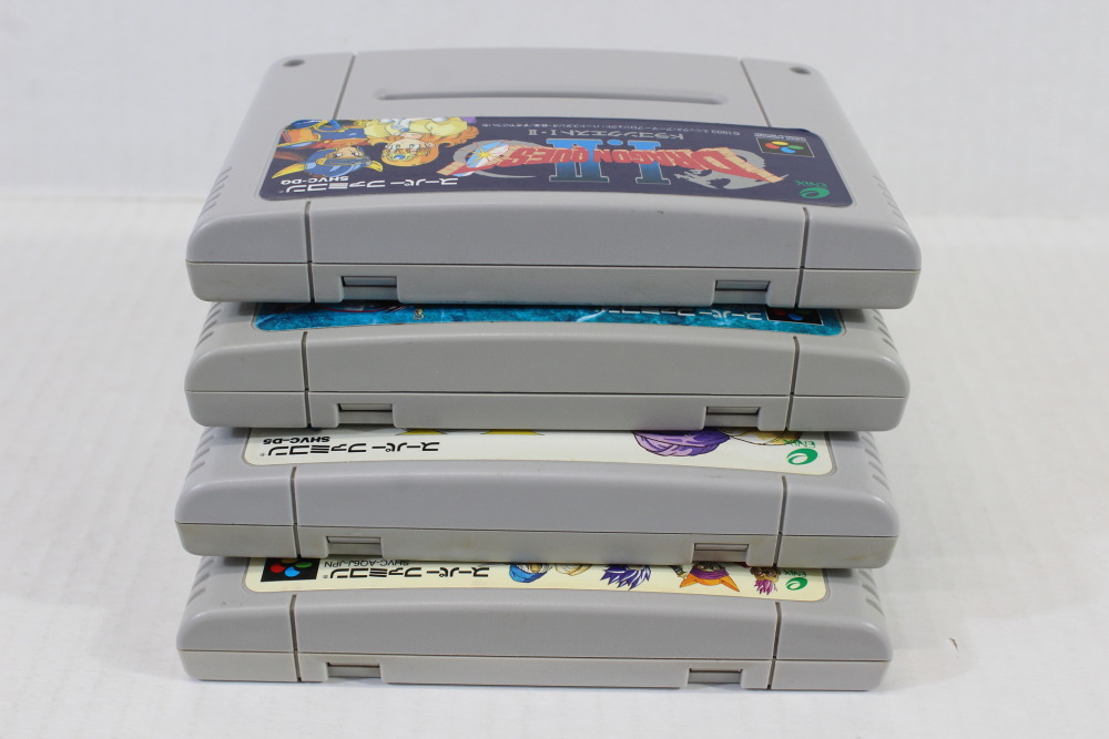 Lot of 4 Dragon Quest 1 2 3 5 6 I II III V VI (B) Nintendo Super Famicom SFC