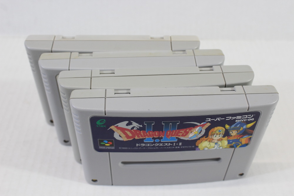 Lot of 4 Dragon Quest 1 2 3 5 6 I II III V VI (B) Nintendo Super Famicom SFC
