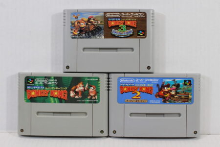 Lot of 3 Super Donkey Kong Country 1 2 3 (B) Nintendo Super Famicom SFC