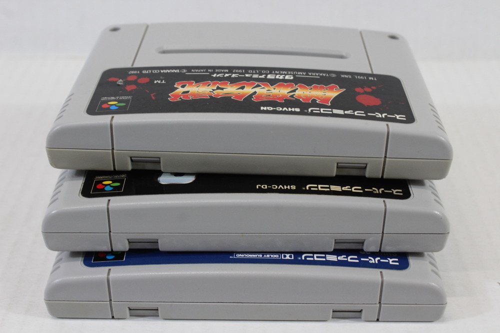 Lot of 3 Fatal Fury 1 2 Special Garou Densetsu (B) Nintendo Super Famicom SFC