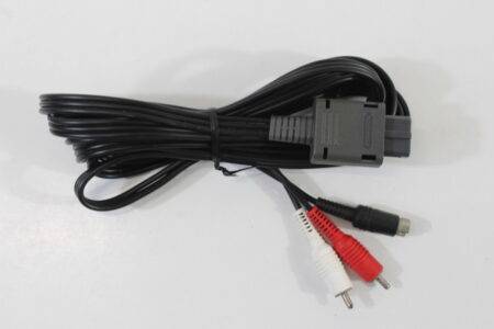 Official Nintendo S-Video Cable OEM Gray Plug for Super Famicom / Nintendo 64 / GameCube SFC (B)