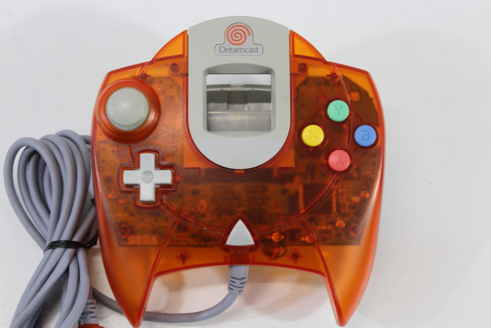 SEGA Dreamcast Controller Pad Clear Red HKT-7700 DC (B) SEGA Dreamcast DC