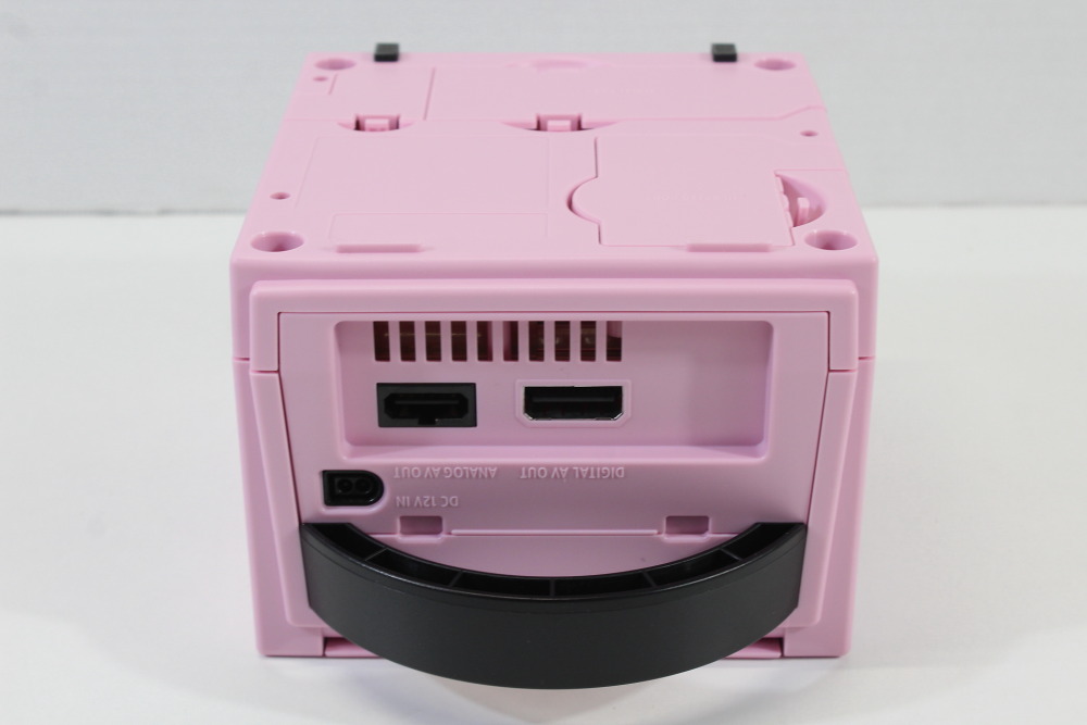 Nintendo GameCube Pastel Pink Console & Controller AC Adapter AV Cable Memory Card GC Play US Region Games (B)