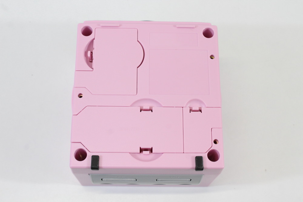 Nintendo GameCube Pastel Pink Console & Controller AC Adapter AV Cable Memory Card GC Play US Region Games (B)