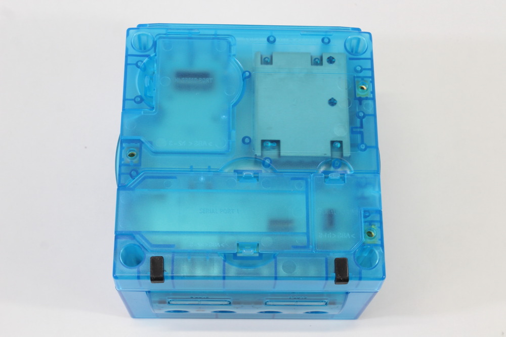 Nintendo GameCube Clear Ice Blue Console & Controller AC Adapter AV Cable Memory Card GC Play US Region Games (B)