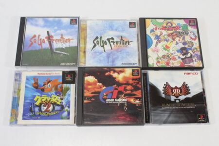 Lot of 6 Gran Turismo Rage Racer Saga Frontier 1 & II 2 Crash Bandicoot 2 Puyo Puyo 2 (B) SONY PlayStation 1 PS1