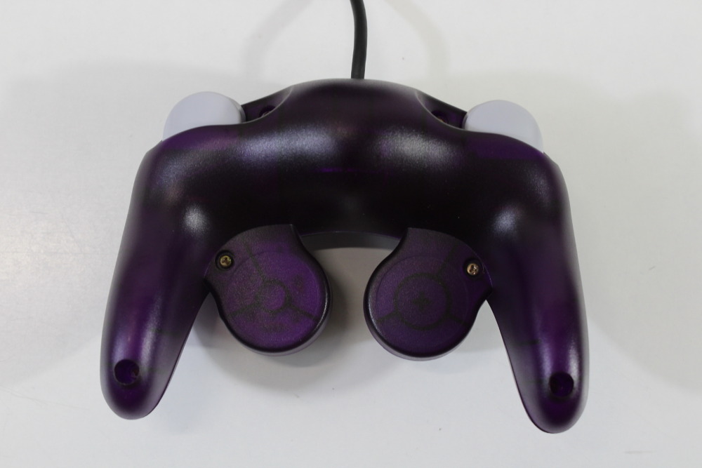 Nintendo GameCube Clear Purple Console & Controller AC Adapter AV Cable Memory Card GC Play US Region Games (B)