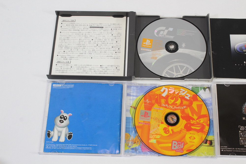 Lot of 6 Gran Turismo Rage Racer Saga Frontier 1 & II 2 Crash Bandicoot 2 Puyo Puyo 2 (B) SONY PlayStation 1 PS1
