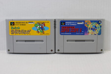 Lot of 2 Yoshi's Safari / Road Hunting & Super Scope 6 (B) Nintendo Super Famicom SFC