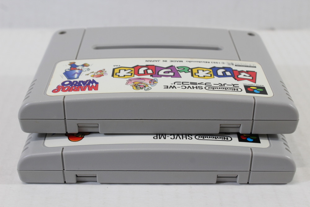 Lot of 2 Mario & Wario / Mario Paint (B) Nintendo Super Famicom SFC